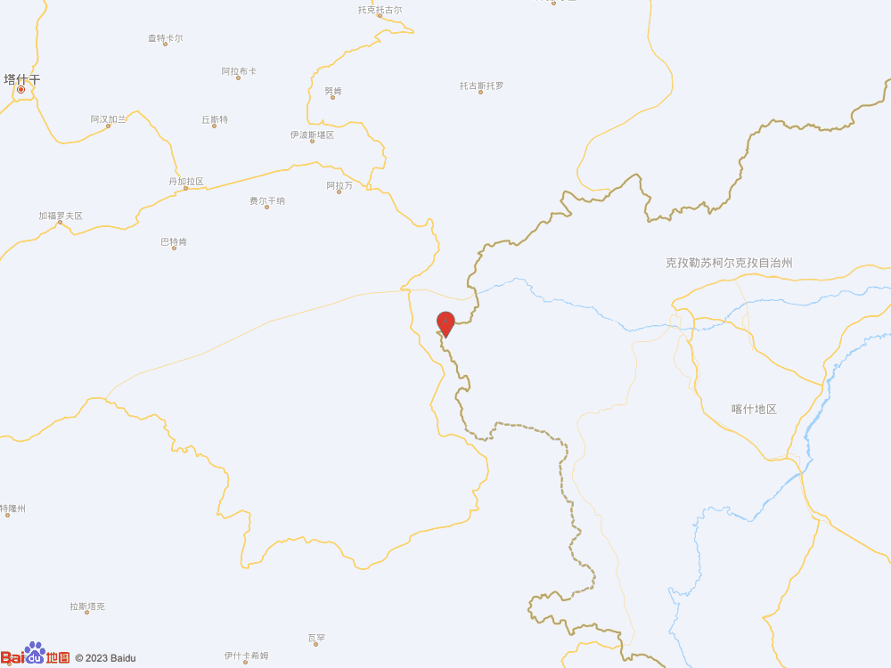 新疆克孜勒蘇州阿克陶縣（北緯39.39度，東經(jīng)73.62度）發(fā)生3.7級地震