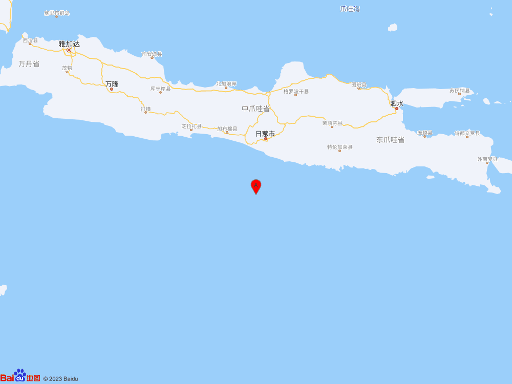 印尼爪哇島以南發生5.5級地震