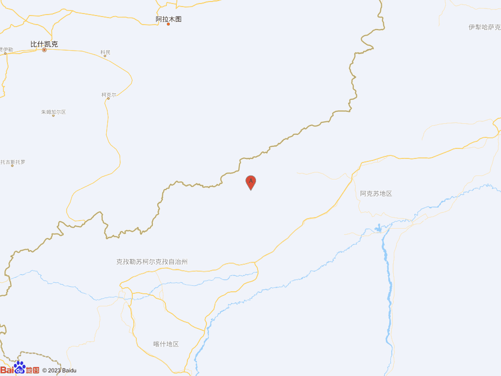 新疆克孜勒蘇州阿合奇縣（北緯40.99度，東經(jīng)78.36度）發(fā)生3.6級(jí)地震