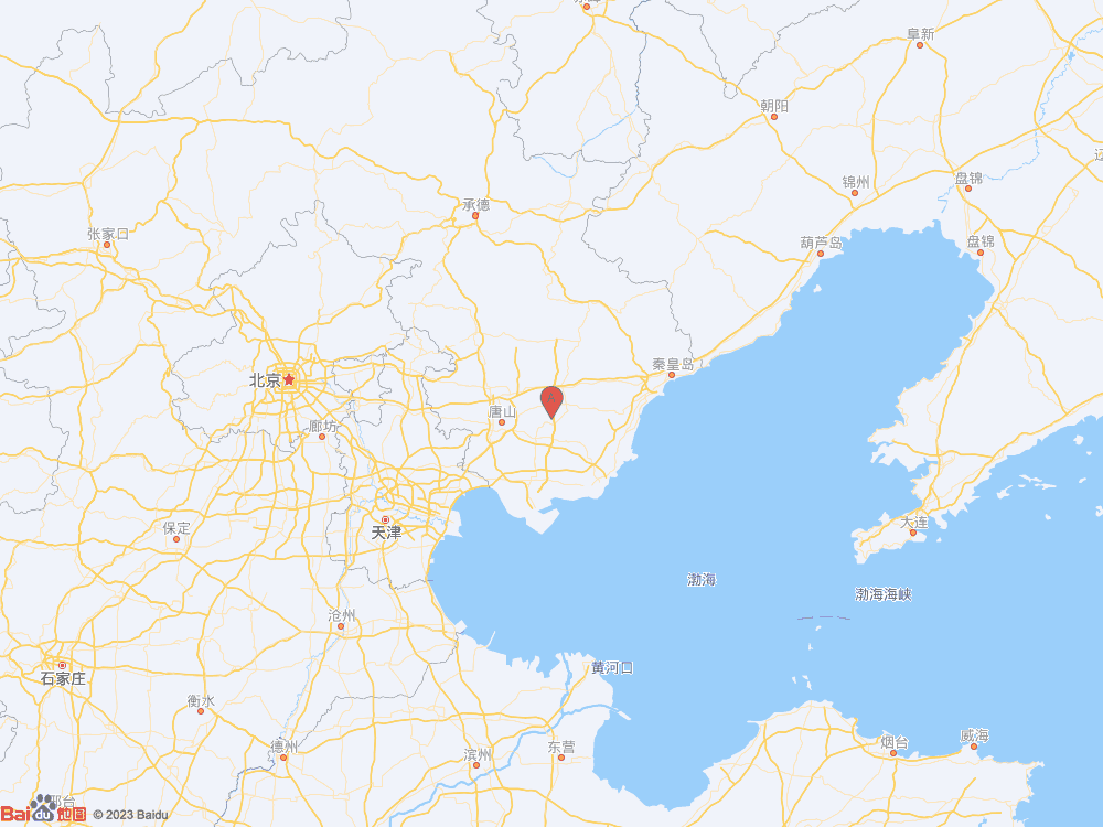 河北唐山市灤州市（北緯39.70度，東經118.60度）發生2.0級地震