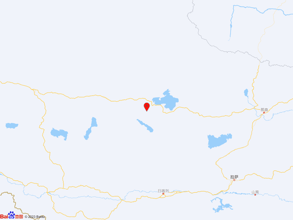 西藏那曲市申扎縣發生3.8級地震