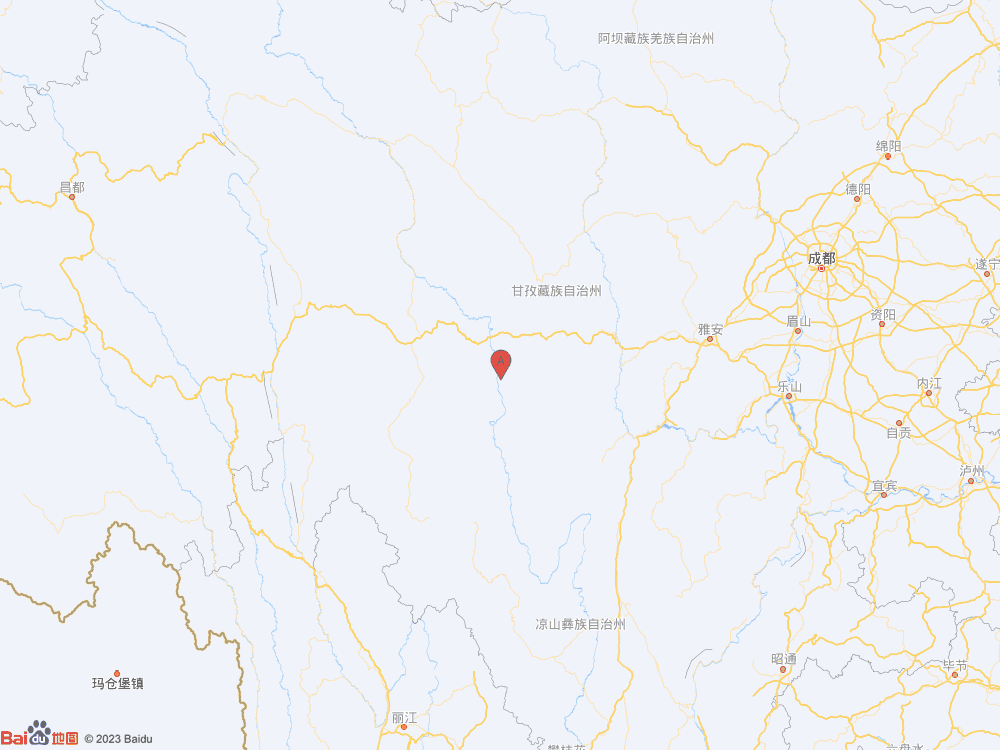 四川甘孜州雅江縣發生3.4級地震