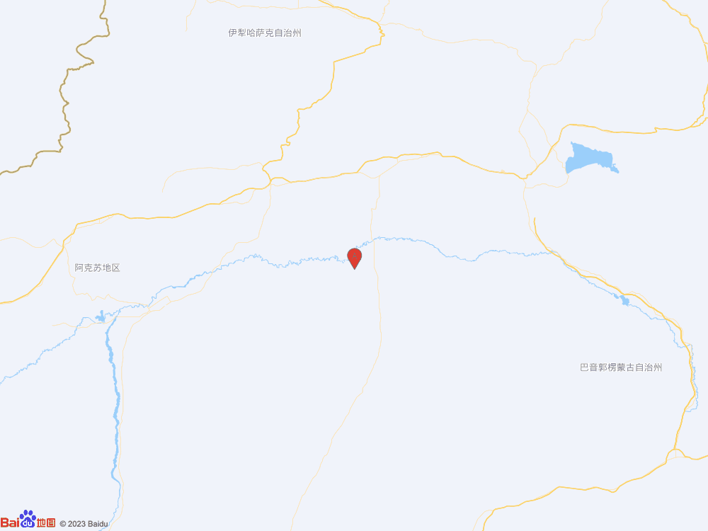 新疆阿克蘇地區庫車市發生3.3級地震