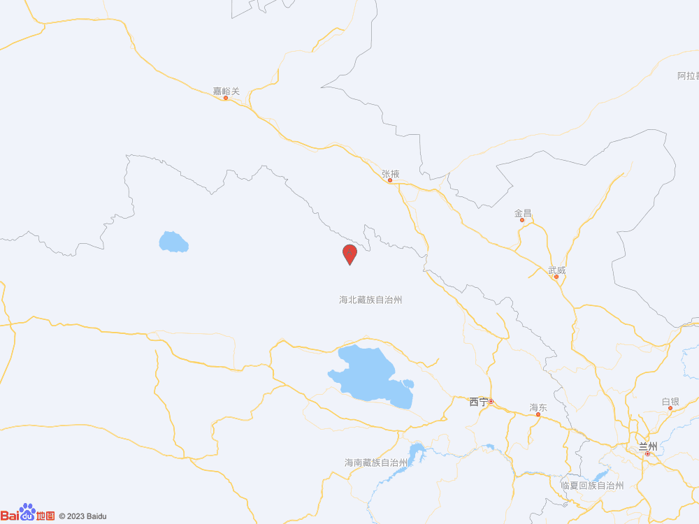 青海海北州祁連縣（有感）發生2.2級地震