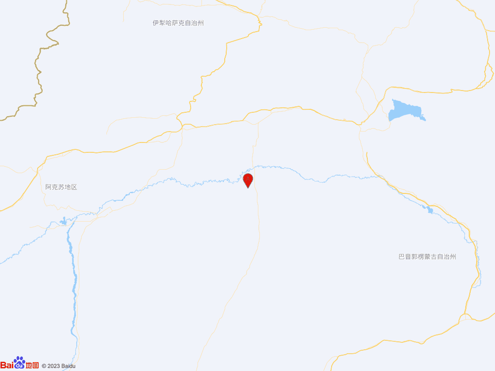 新疆巴音郭楞州尉犁縣發生4.4級地震