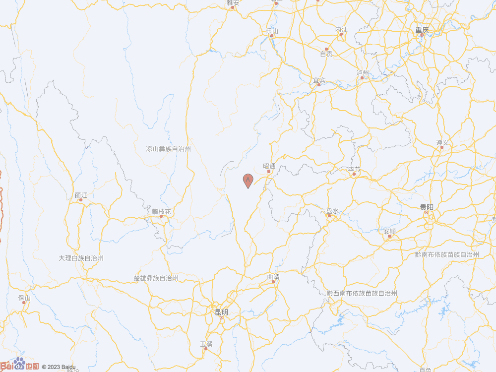 云南昭通市魯甸縣發生3.1級地震