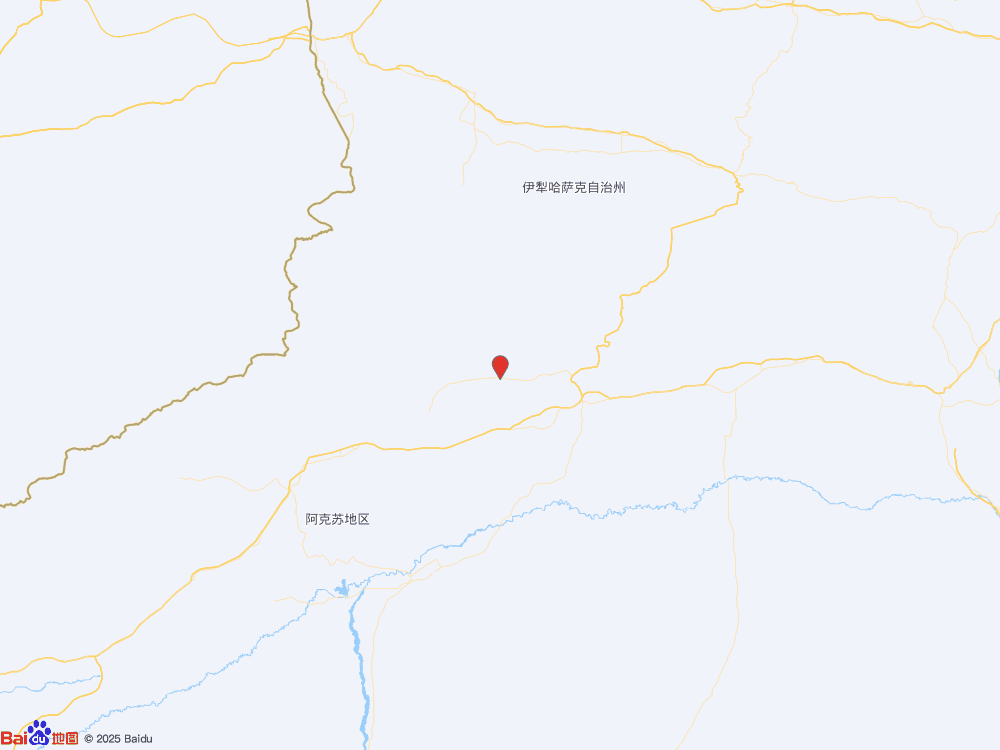 新疆阿克蘇地區拜城縣（北緯41.91度，東經82.16度）發生3.7級地震